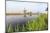 Green Grass Frames the Windmills Reflected in the Canal, Netherlands-Roberto Moiola-Mounted Photographic Print