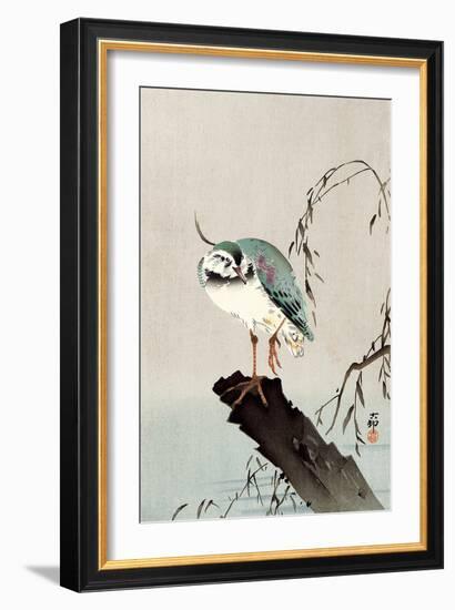 Green Heron-Koson Ohara-Framed Giclee Print