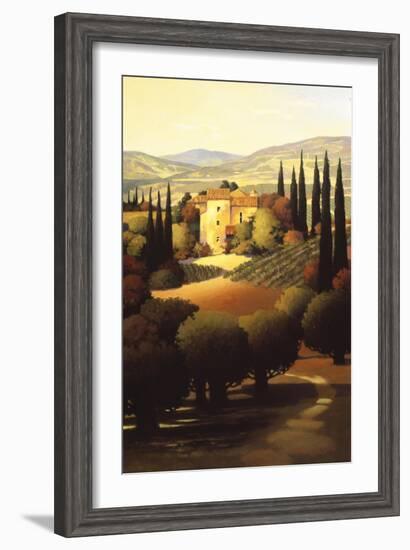 Green Hills of Tuscany II-Max Hayslette-Framed Giclee Print