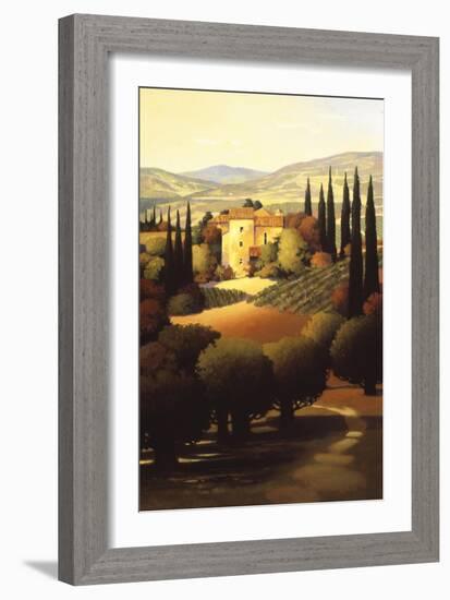 Green Hills of Tuscany II-Max Hayslette-Framed Giclee Print