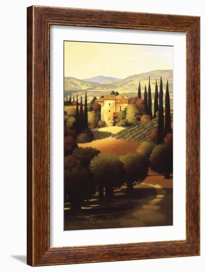 Green Hills of Tuscany II-Max Hayslette-Framed Giclee Print