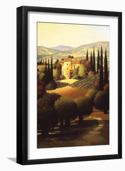 Green Hills of Tuscany II-Max Hayslette-Framed Giclee Print