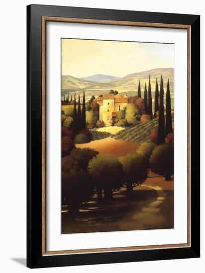 Green Hills of Tuscany II-Max Hayslette-Framed Giclee Print