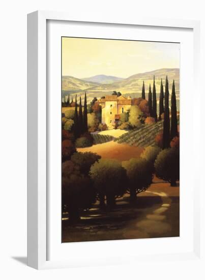 Green Hills of Tuscany II-Max Hayslette-Framed Giclee Print