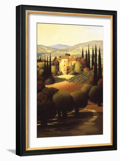 Green Hills of Tuscany II-Max Hayslette-Framed Giclee Print