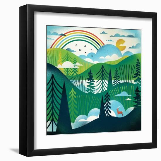 Green Hills-Michael Mullan-Framed Art Print