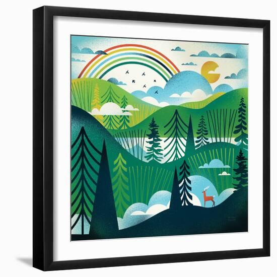 Green Hills-Michael Mullan-Framed Art Print