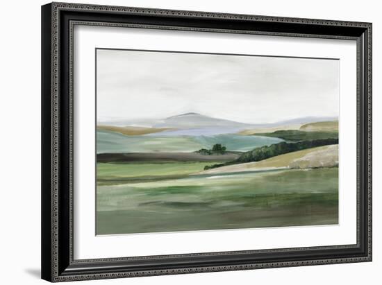 Green Hillside Horizon-Allison Pearce-Framed Art Print