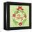 Green Joy Wreath-Teresa Woo-Framed Stretched Canvas