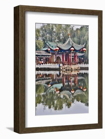 Green Lake Park and its Many Colorful Buildings, Kunming China-Darrell Gulin-Framed Photographic Print