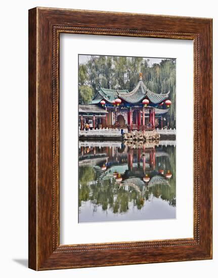 Green Lake Park and its Many Colorful Buildings, Kunming China-Darrell Gulin-Framed Photographic Print