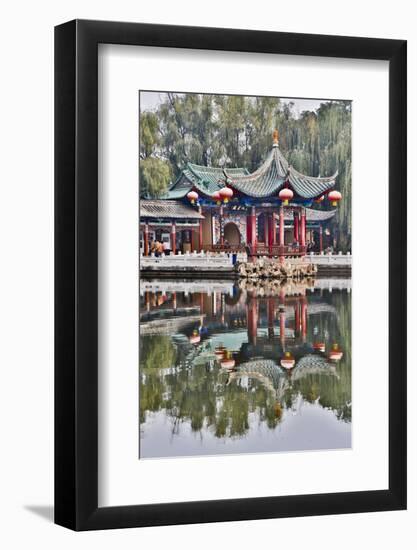 Green Lake Park and its Many Colorful Buildings, Kunming China-Darrell Gulin-Framed Photographic Print