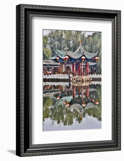 Green Lake Park and its Many Colorful Buildings, Kunming China-Darrell Gulin-Framed Photographic Print