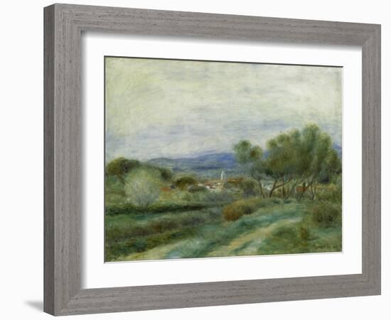 Green Landscape (View of La Seyne), C. 1890-Pierre-Auguste Renoir-Framed Giclee Print