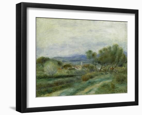 Green Landscape (View of La Seyne), C. 1890-Pierre-Auguste Renoir-Framed Giclee Print