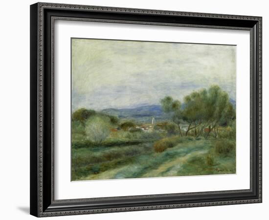 Green Landscape (View of La Seyne), C. 1890-Pierre-Auguste Renoir-Framed Giclee Print