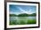 Green Landscape with Lake and Lush Hills in Hangzhou, Zhejiang, China-Andreas Brandl-Framed Photographic Print