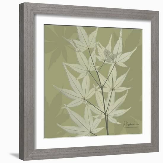 Green Leaf Square 2-Albert Koetsier-Framed Premium Giclee Print