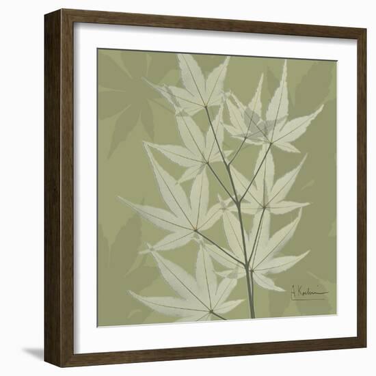 Green Leaf Square 2-Albert Koetsier-Framed Premium Giclee Print