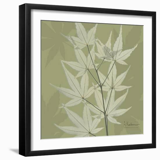 Green Leaf Square 2-Albert Koetsier-Framed Premium Giclee Print