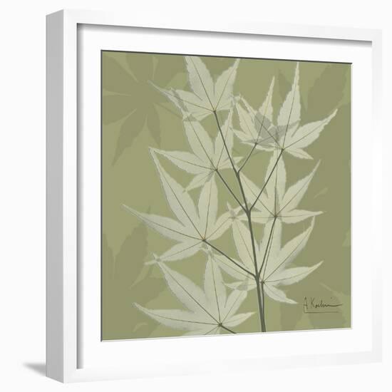 Green Leaf Square 2-Albert Koetsier-Framed Premium Giclee Print