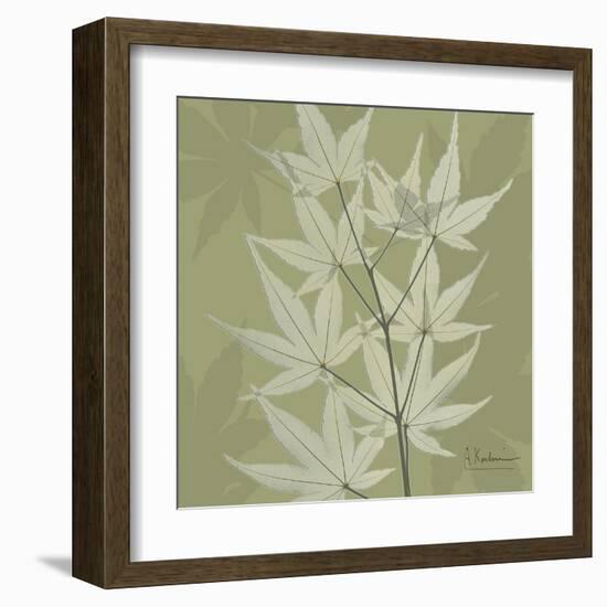 Green Leaf Square 2-Albert Koetsier-Framed Art Print