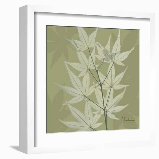 Green Leaf Square 2-Albert Koetsier-Framed Art Print