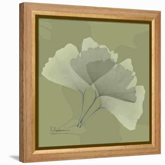 Green Leaf Square 4-Albert Koetsier-Framed Stretched Canvas