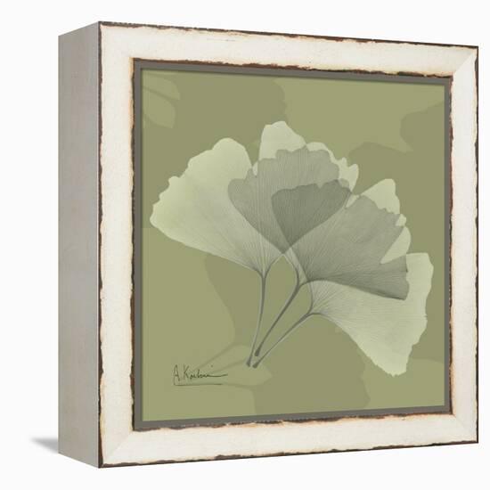 Green Leaf Square 4-Albert Koetsier-Framed Stretched Canvas