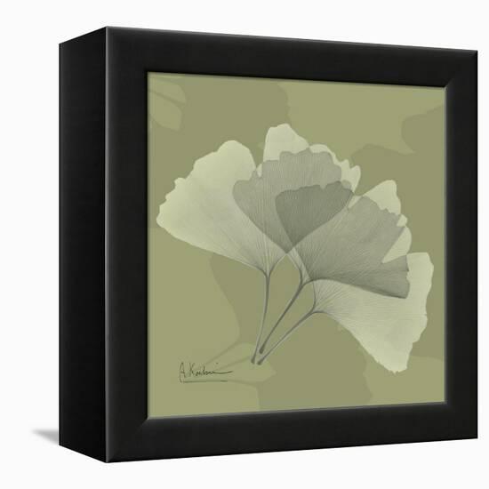 Green Leaf Square 4-Albert Koetsier-Framed Stretched Canvas