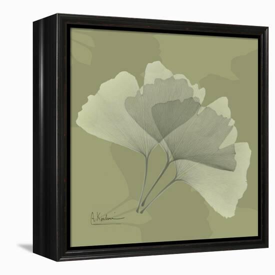 Green Leaf Square 4-Albert Koetsier-Framed Stretched Canvas