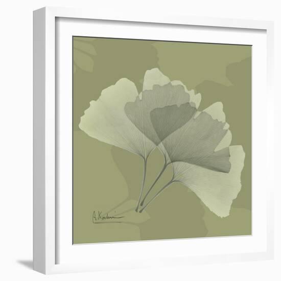 Green Leaf Square 4-Albert Koetsier-Framed Art Print