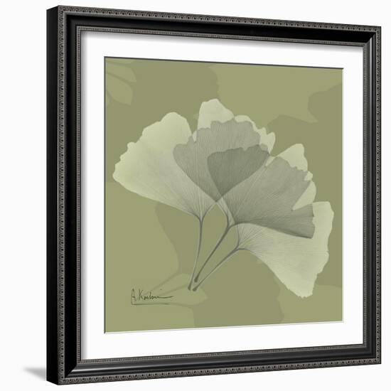 Green Leaf Square 4-Albert Koetsier-Framed Art Print