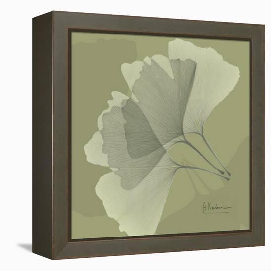 Green Leaf Square 5-Albert Koetsier-Framed Stretched Canvas