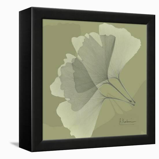 Green Leaf Square 5-Albert Koetsier-Framed Stretched Canvas