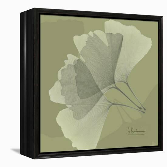 Green Leaf Square 5-Albert Koetsier-Framed Stretched Canvas