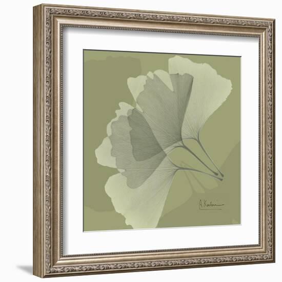 Green Leaf Square 5-Albert Koetsier-Framed Art Print