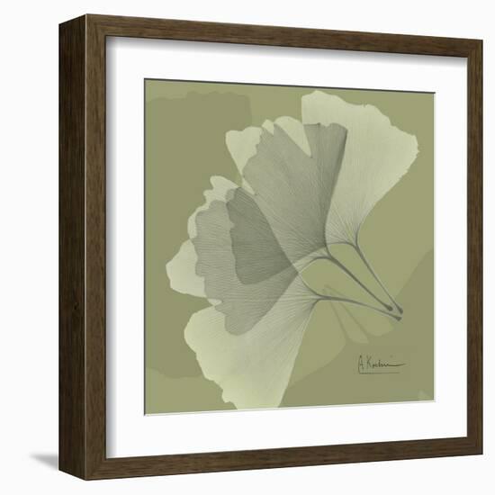 Green Leaf Square 5-Albert Koetsier-Framed Art Print