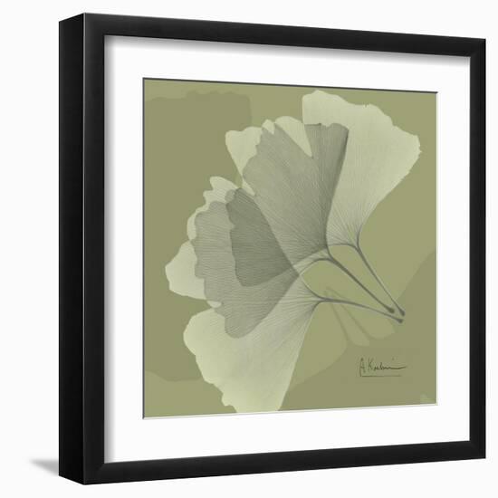 Green Leaf Square 5-Albert Koetsier-Framed Art Print