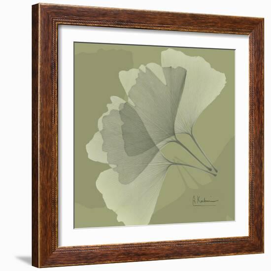 Green Leaf Square 5-Albert Koetsier-Framed Art Print