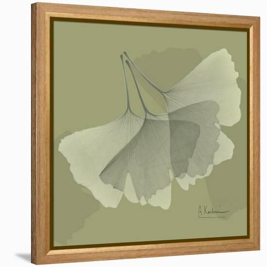 Green Leaf Square 6-Albert Koetsier-Framed Stretched Canvas