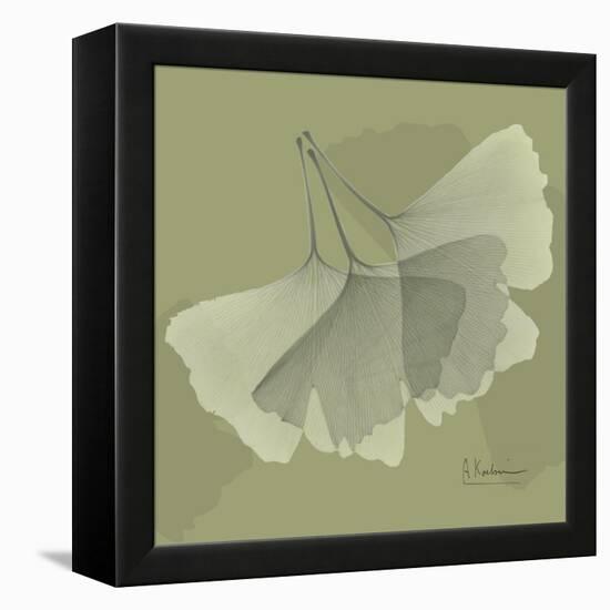 Green Leaf Square 6-Albert Koetsier-Framed Stretched Canvas