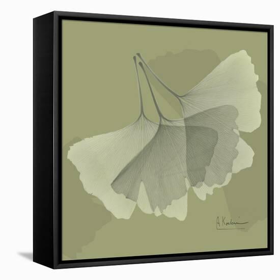 Green Leaf Square 6-Albert Koetsier-Framed Stretched Canvas