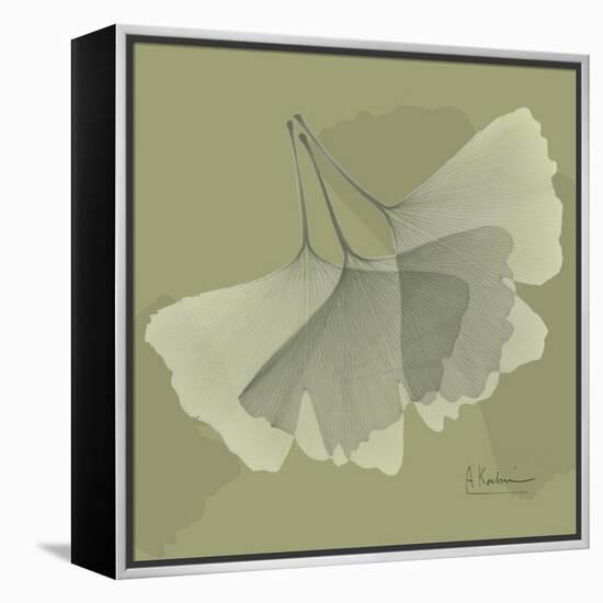 Green Leaf Square 6-Albert Koetsier-Framed Stretched Canvas