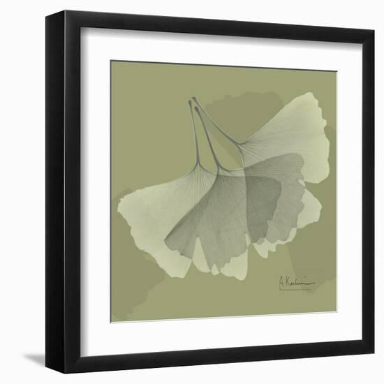 Green Leaf Square 6-Albert Koetsier-Framed Art Print
