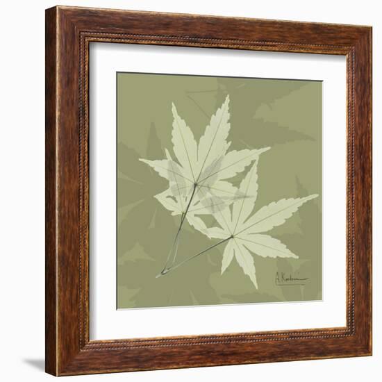 Green Leaf Square 7-Albert Koetsier-Framed Art Print