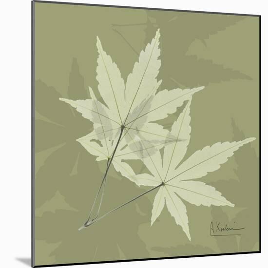 Green Leaf Square 7-Albert Koetsier-Mounted Art Print