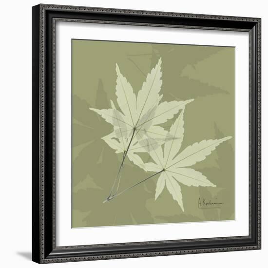 Green Leaf Square 7-Albert Koetsier-Framed Art Print