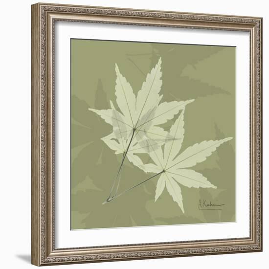 Green Leaf Square 7-Albert Koetsier-Framed Premium Giclee Print