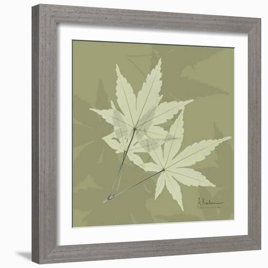 Green Leaf Square 7-Albert Koetsier-Framed Premium Giclee Print